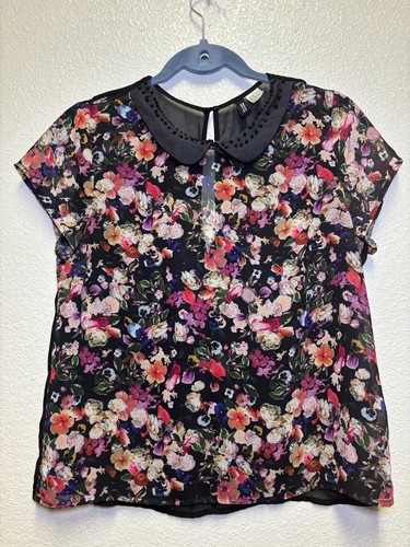 Divided floral blouse - blouse, –