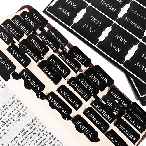 Black bible tabs for - bible,