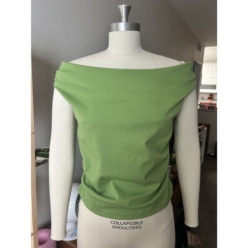 Green off shoulder top - off,